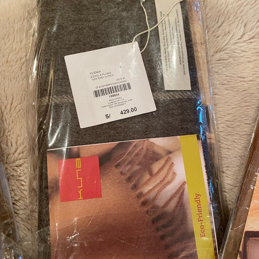 Baby alpaca wrap